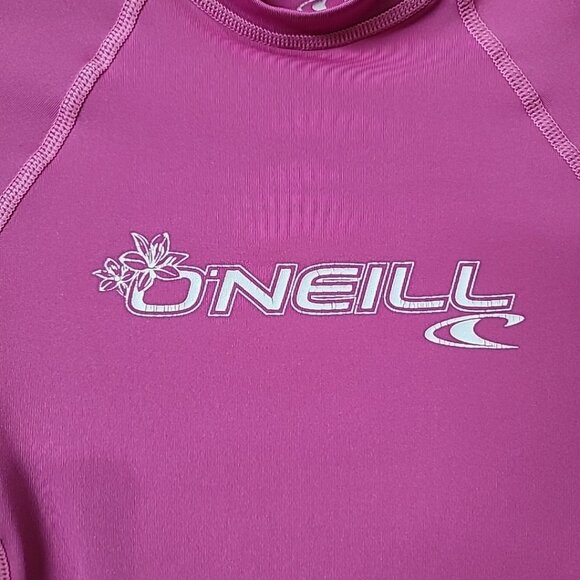 O'NEILL Surf Girls Long Sleeve Compression Shirt Stretch UPF 50+ Pink Size S - Picture 3 of 15